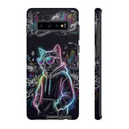 Cool Hoodie Neon Street Cat Samsung Galaxy Phone Case