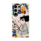 Cute Chef Pig Samsung Galaxy Phone Case | Quirky Cartoon Kitchen Art Tough Case