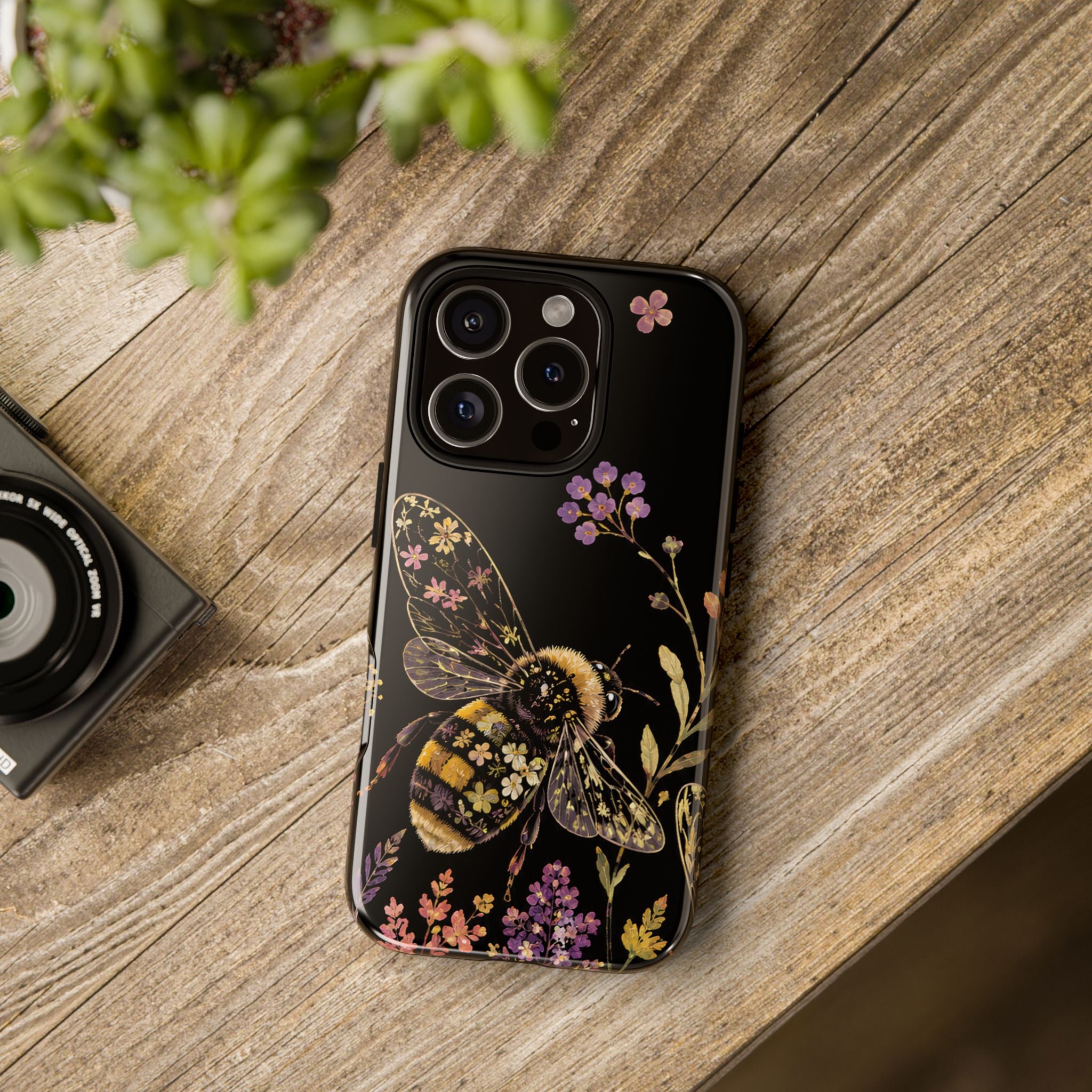 Vintage Bee Floral iPhone Case