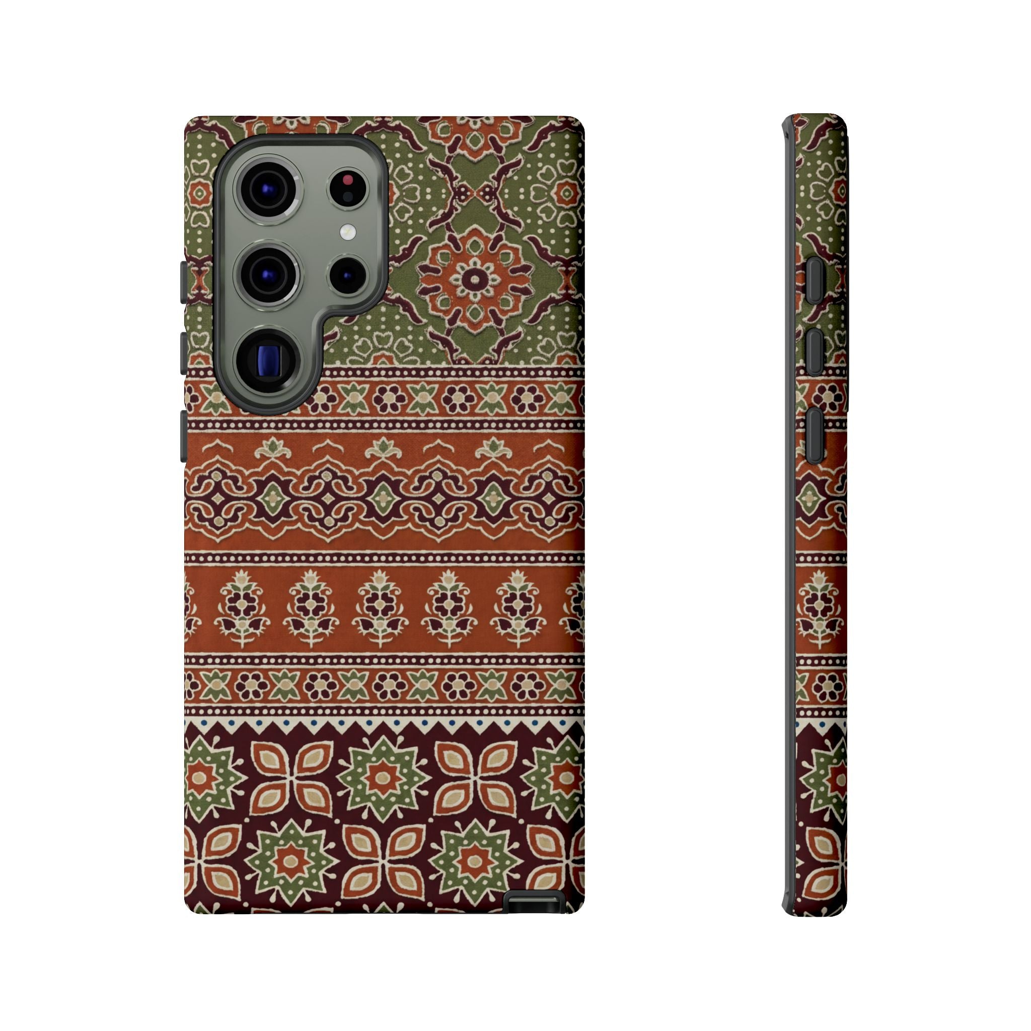 Batik Floral Protective Samsung Galaxy Case