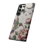 Hummingbird Moon Floral Samsung Galaxy Phone Case