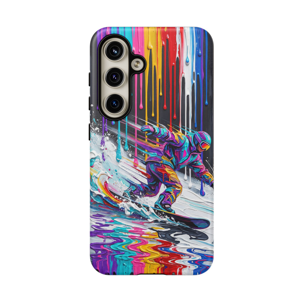 Colourful Snowboarder Art  Samsung Galaxy Phone Case