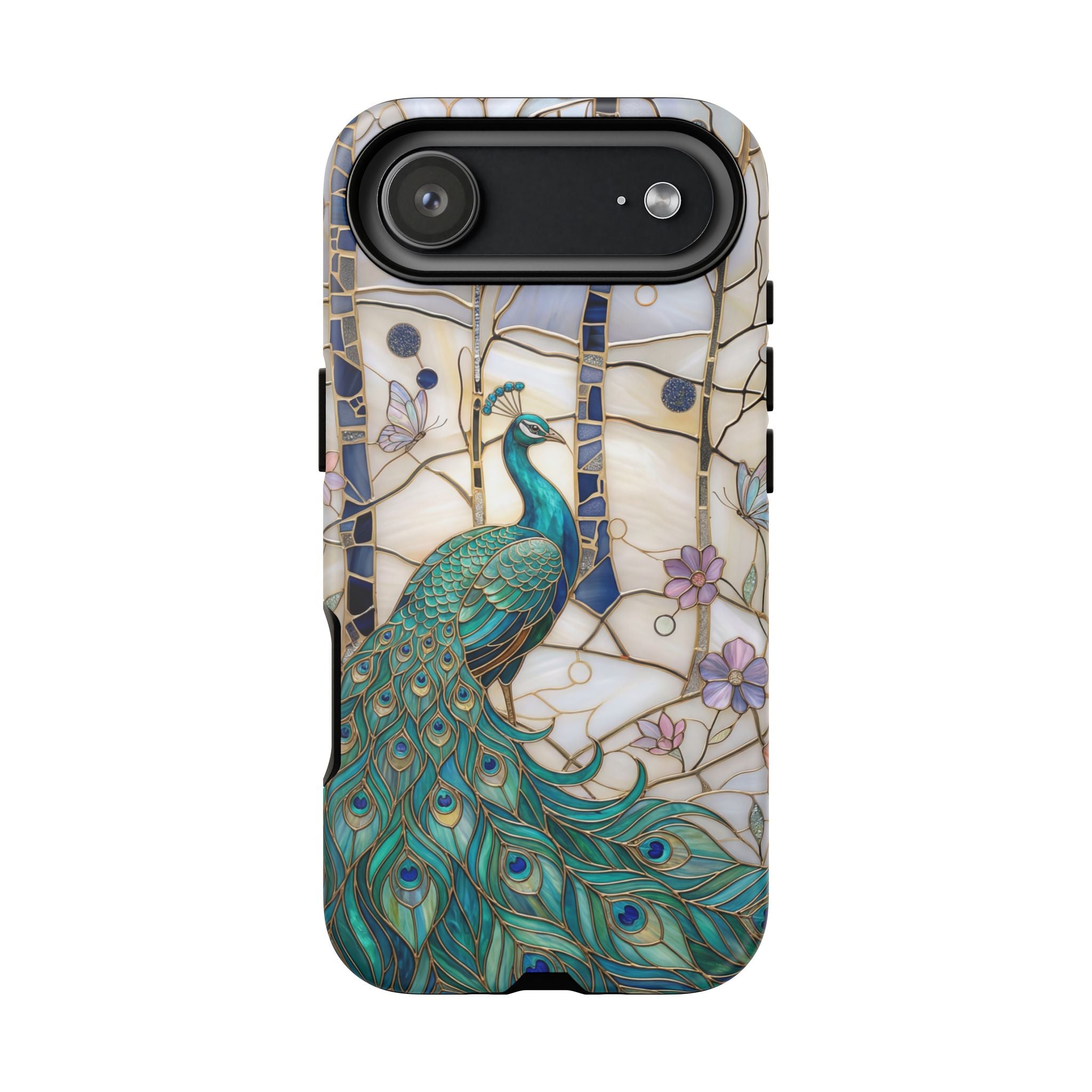 Peacock Stained Glass iPhone Case