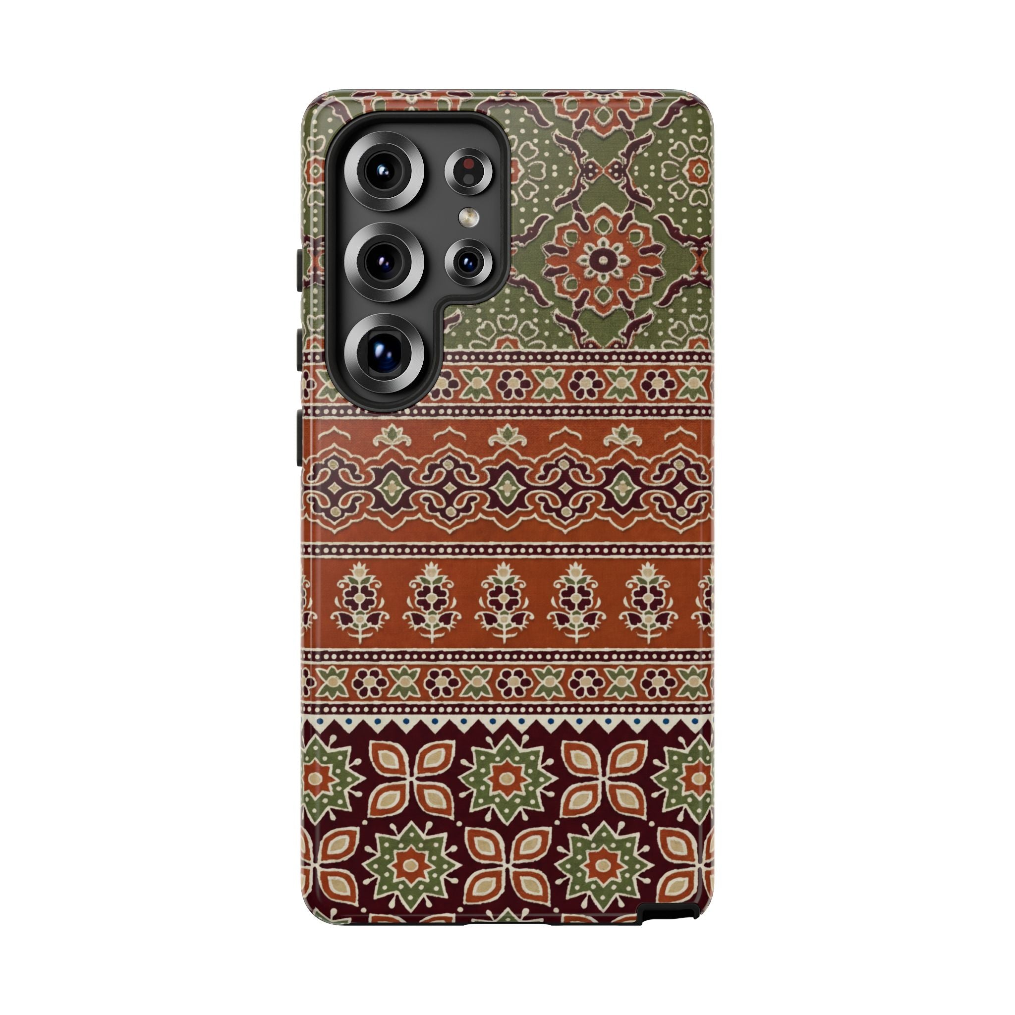 Batik Floral Protective Samsung Galaxy Case