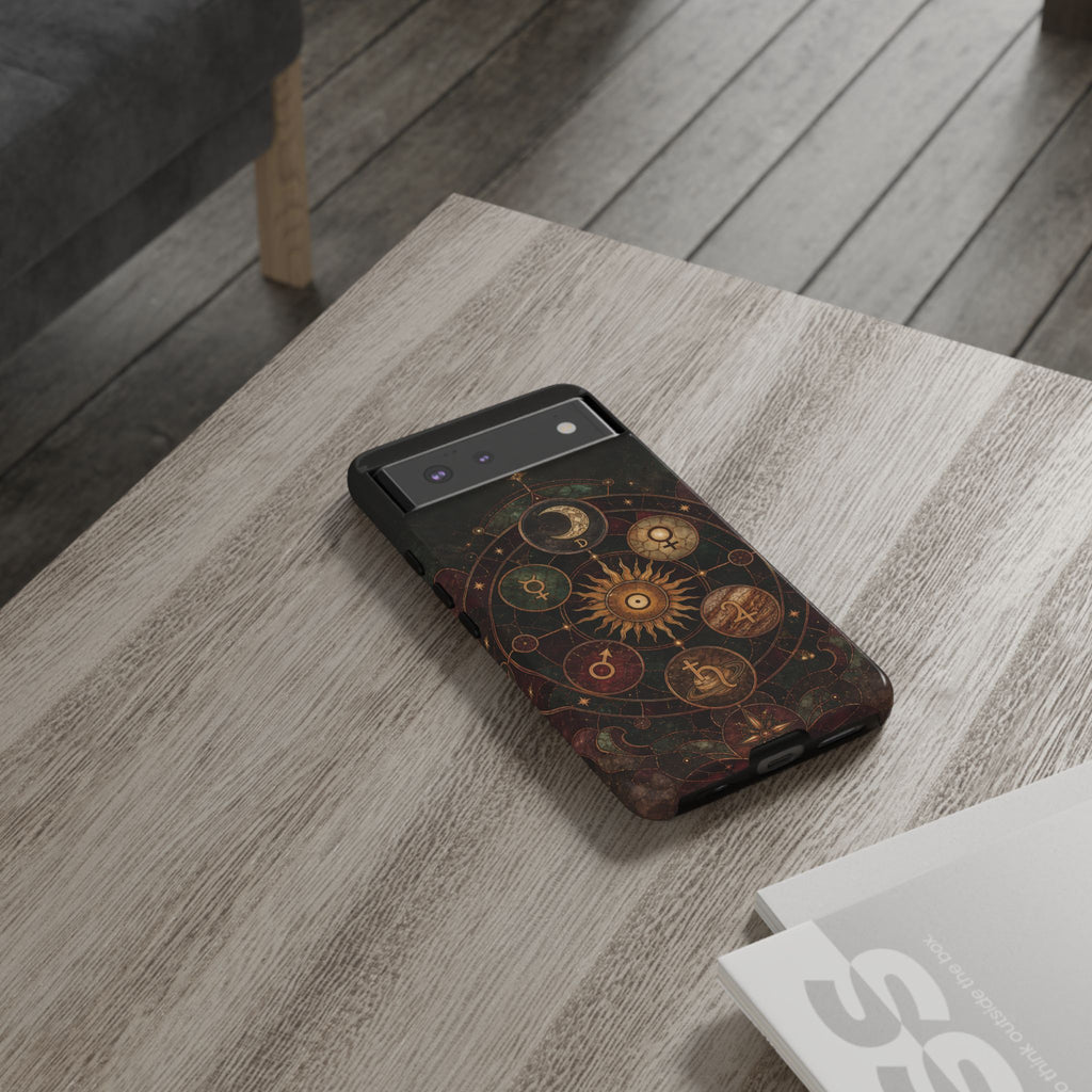 Antique Astrology Google Pixel Phone Case | Celestial Chart Phone Case
