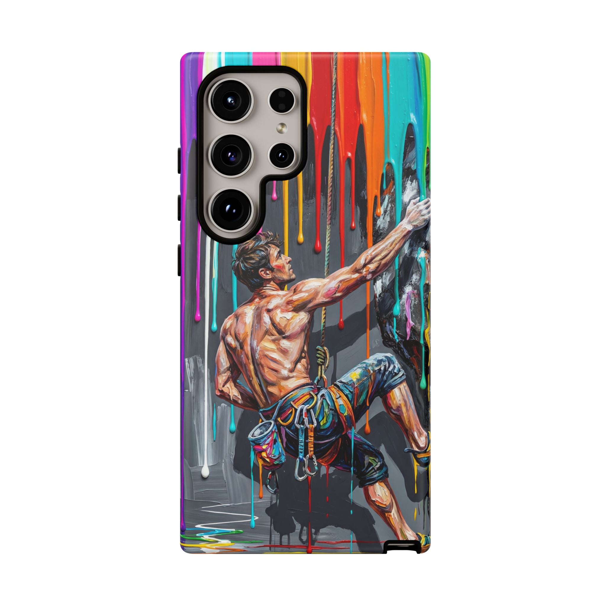Colourful Rock Climber Art Protective Samsung Galaxy Phone Case