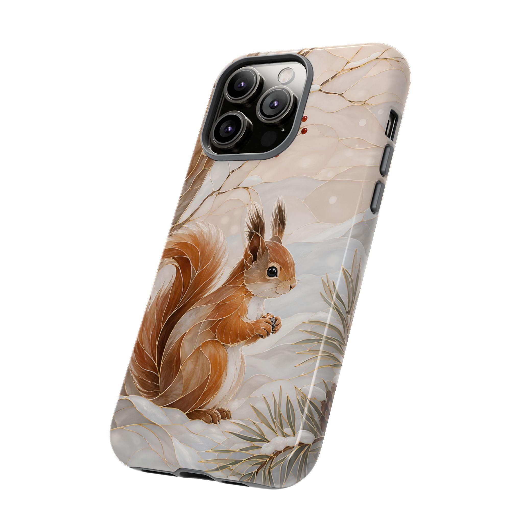 Squirrel iPhone Case | Winter Woodland iPhone Case