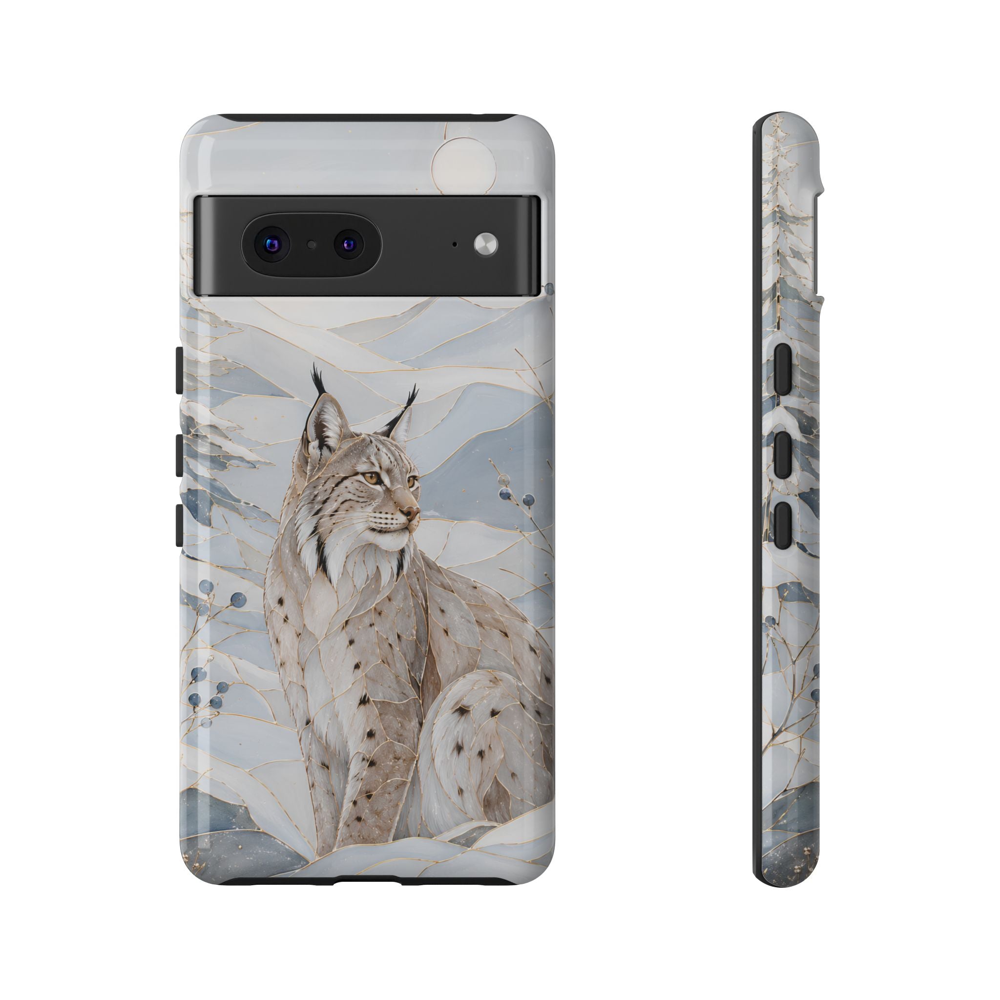 Lynx Google Pixel Phone Case | Winter Mountain Phone Case