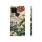 Cranes & Waves Protective Google Pixel Case | Japanese-Inspired Art Phone Cover