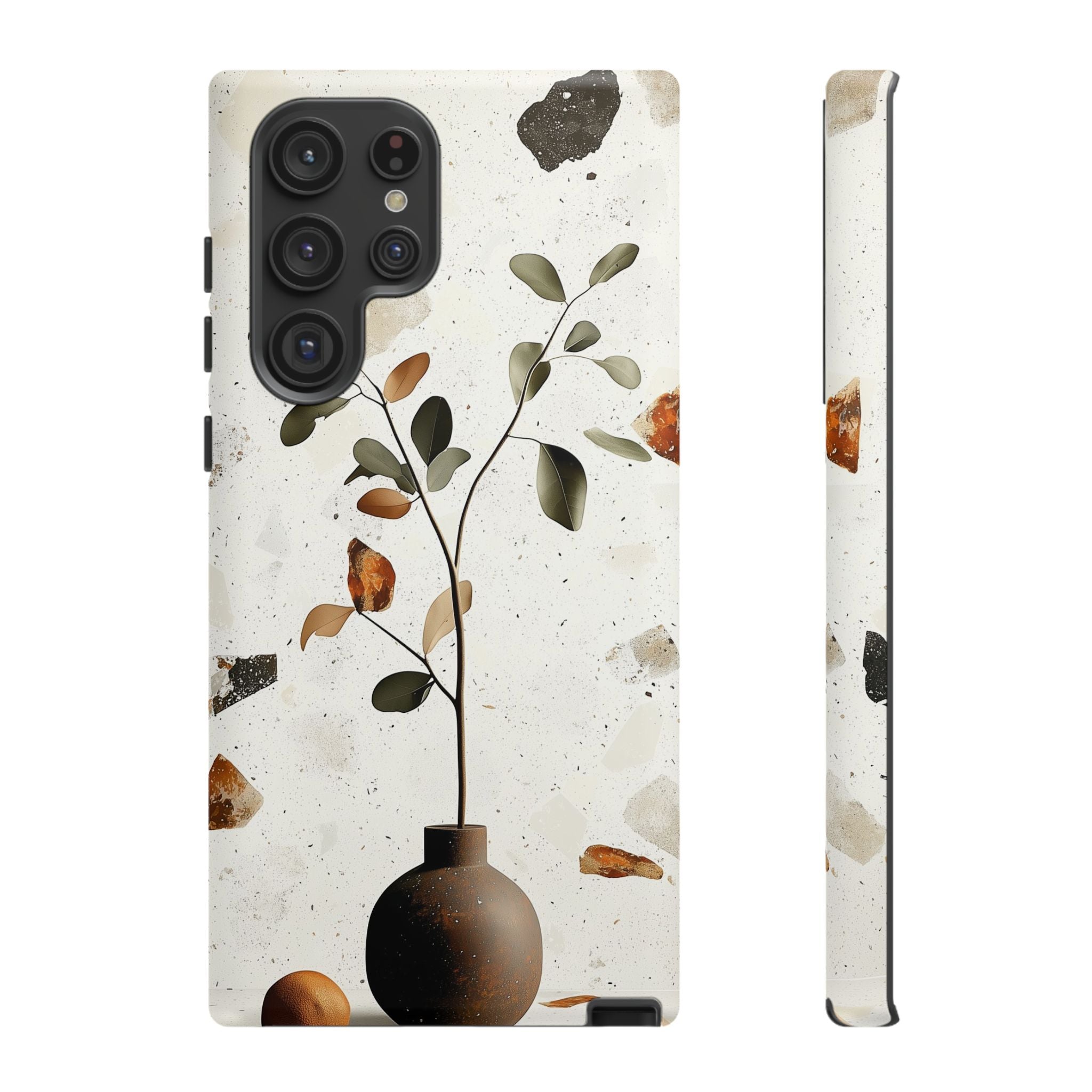 Floral Terrazzo Samsung Galaxy Case | Minimal Vase Botanical