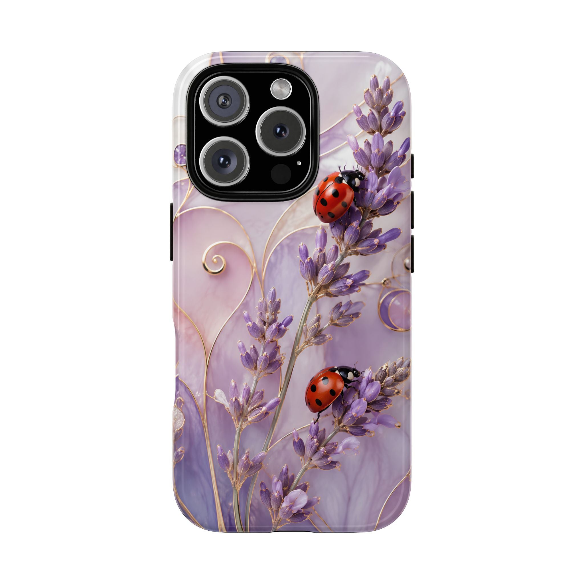 Lavender Ladybug iPhone Case | Floral iPhone Case