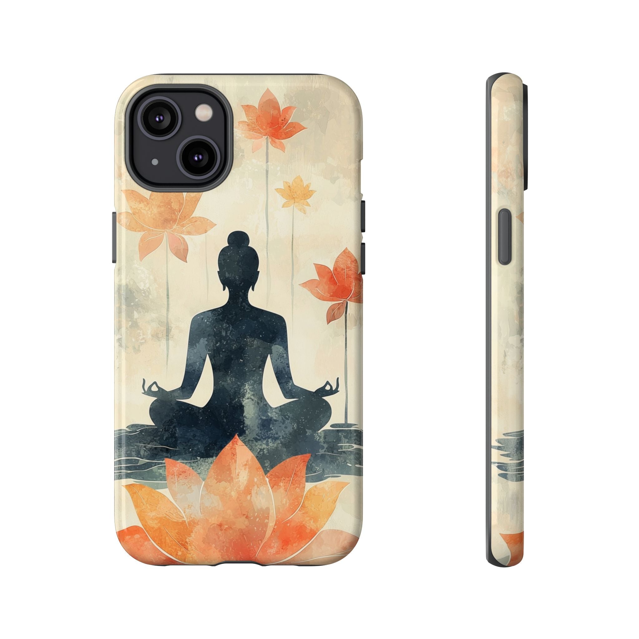 Yoga Lotus iPhone Case | Meditative Silhouette