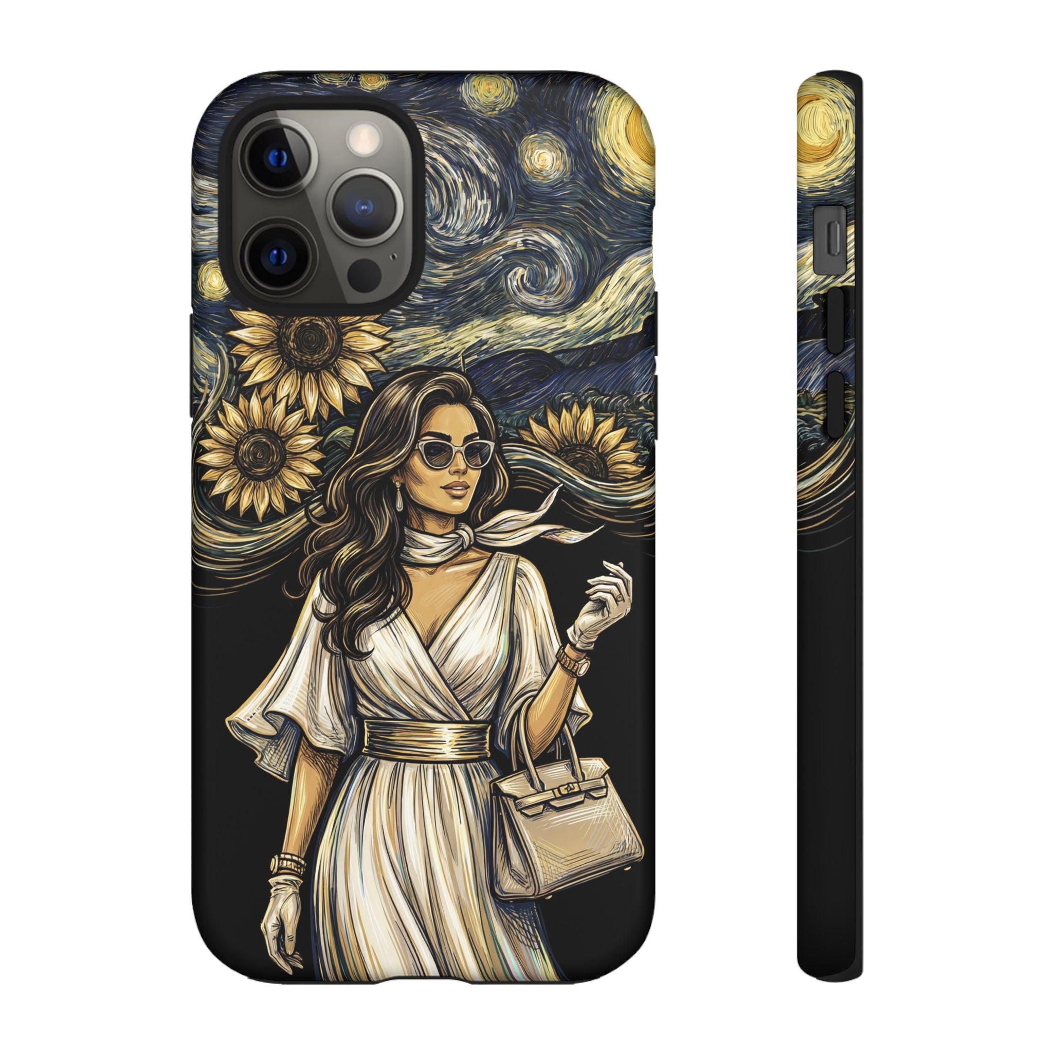 Van Gogh Night Sunflowers iPhone Case | Chic Woman Art