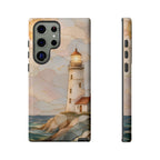 Lighthouse Samsung Galaxy Phone Case | Coastal Stained Glass Phone Case