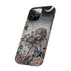 Gemstone Spider Moon iPhone Case | Boho Floral Protective Tough Case