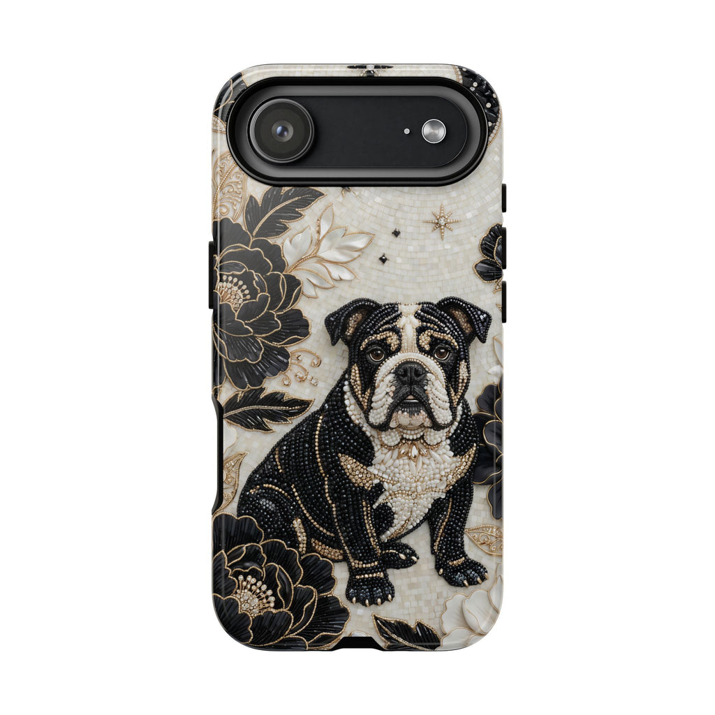 Bulldog Floral iPhone Case — Moon & Peony Protective Case