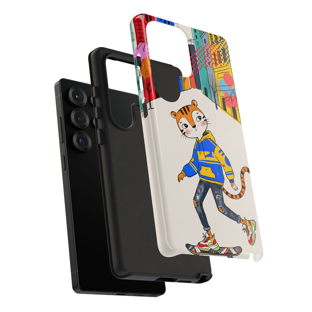 Skater Tiger Samsung Galaxy Phone Case