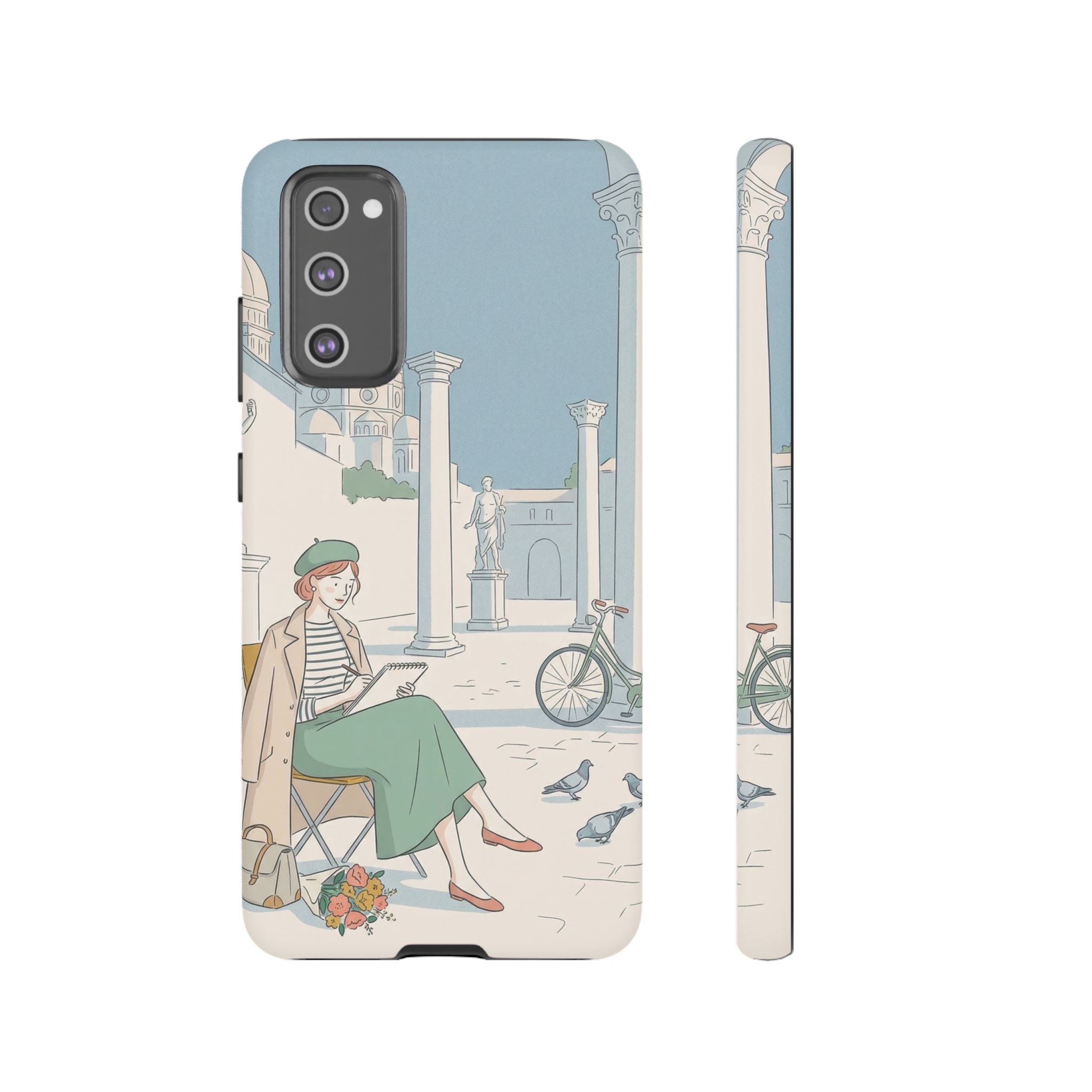 Florence Art Aesthetic Samsung Galaxy Phone Case | Renaissance Italy Travel Illustration