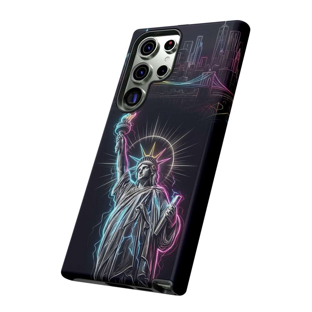 Neon Statue of Liberty Tough Samsung Galaxy Phone Case