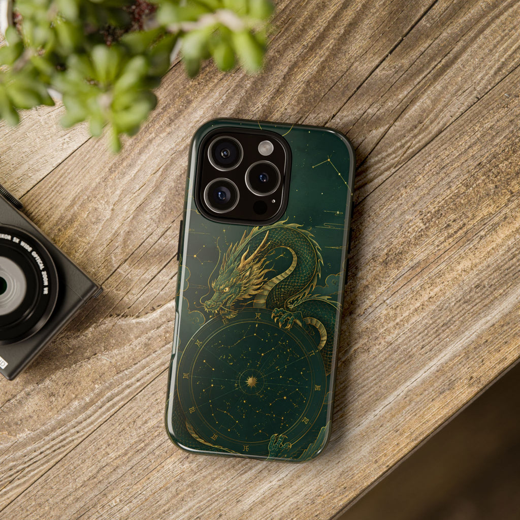 Celestial Dragon iPhone Case | Stained Glass Dragon iPhone Case