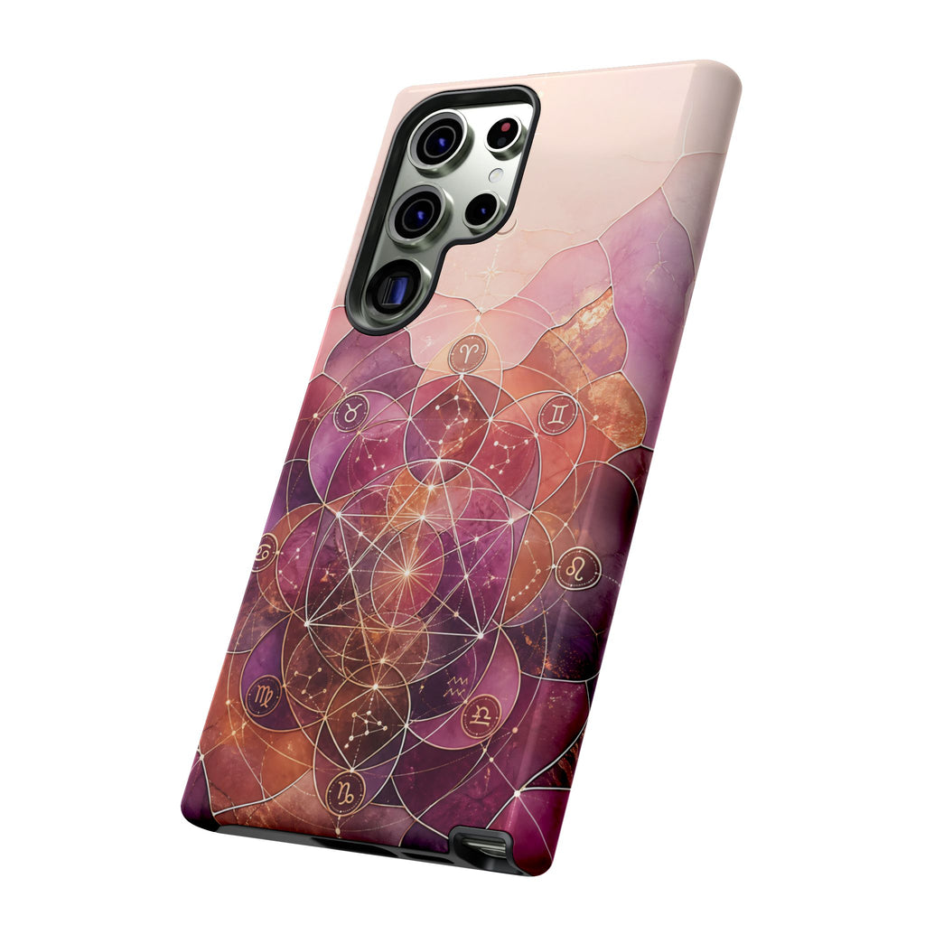 Sacred Geometry Samsung Galaxy Phone Case | Boho Mandala Phone Case