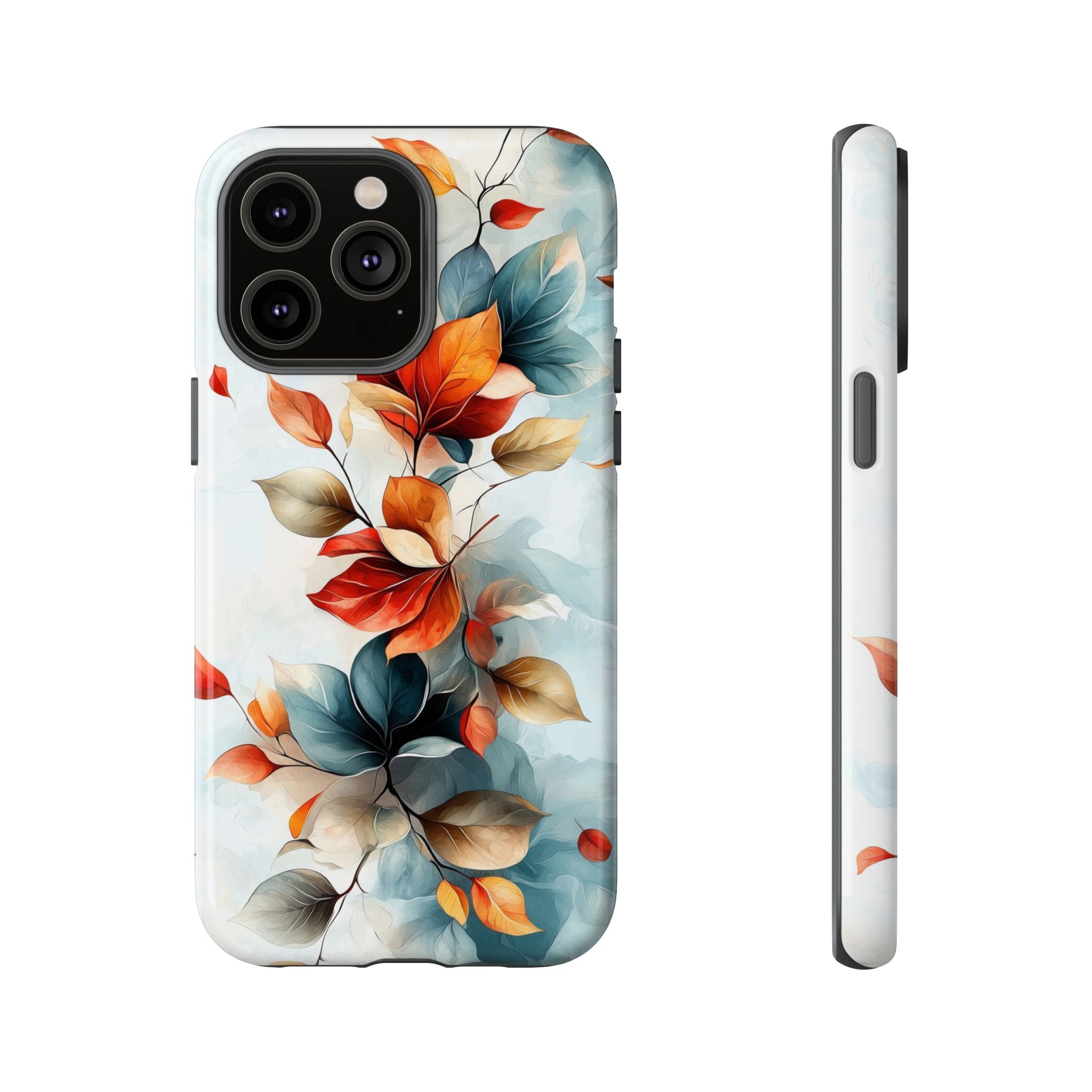 Floral Autumn Leaves Tough iPhone Case