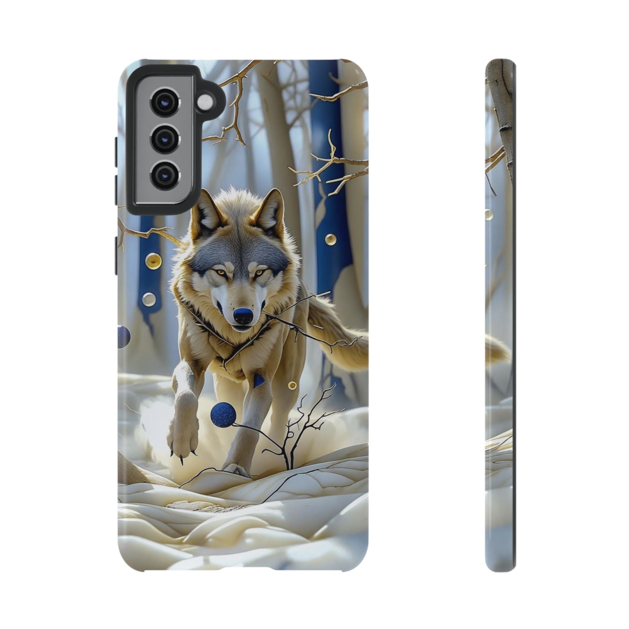 Wolf in Snow Samsung Galaxy Case — Rugged Wildlife