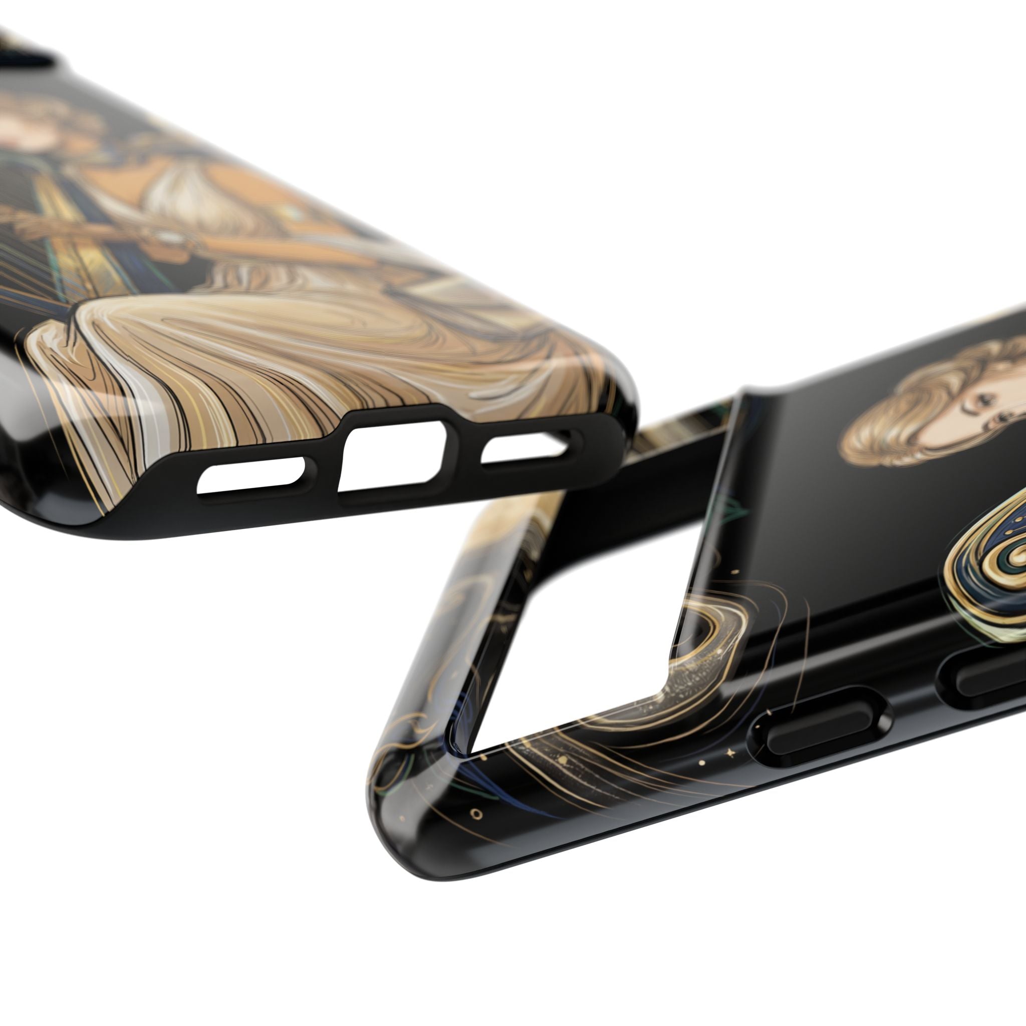 Moonlit Harp Google Pixel Phone Case | Vintage Goddess Musician Art