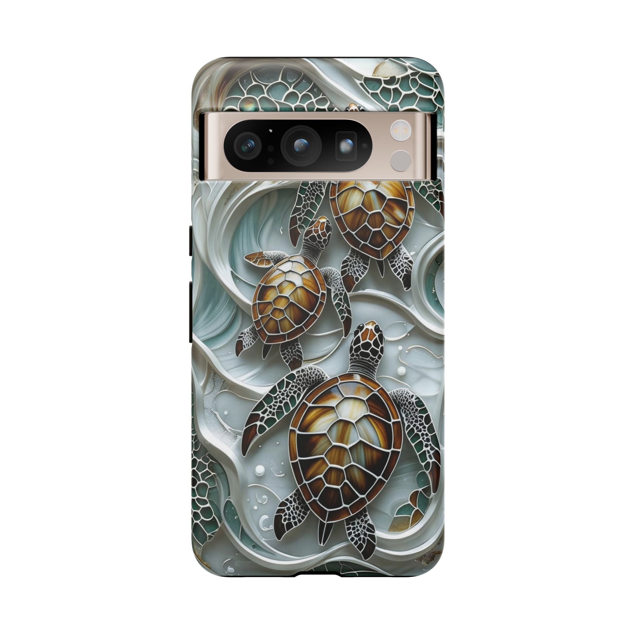 Sea Turtle Google Pixel Case — Ocean Waves Protective Phone Cover