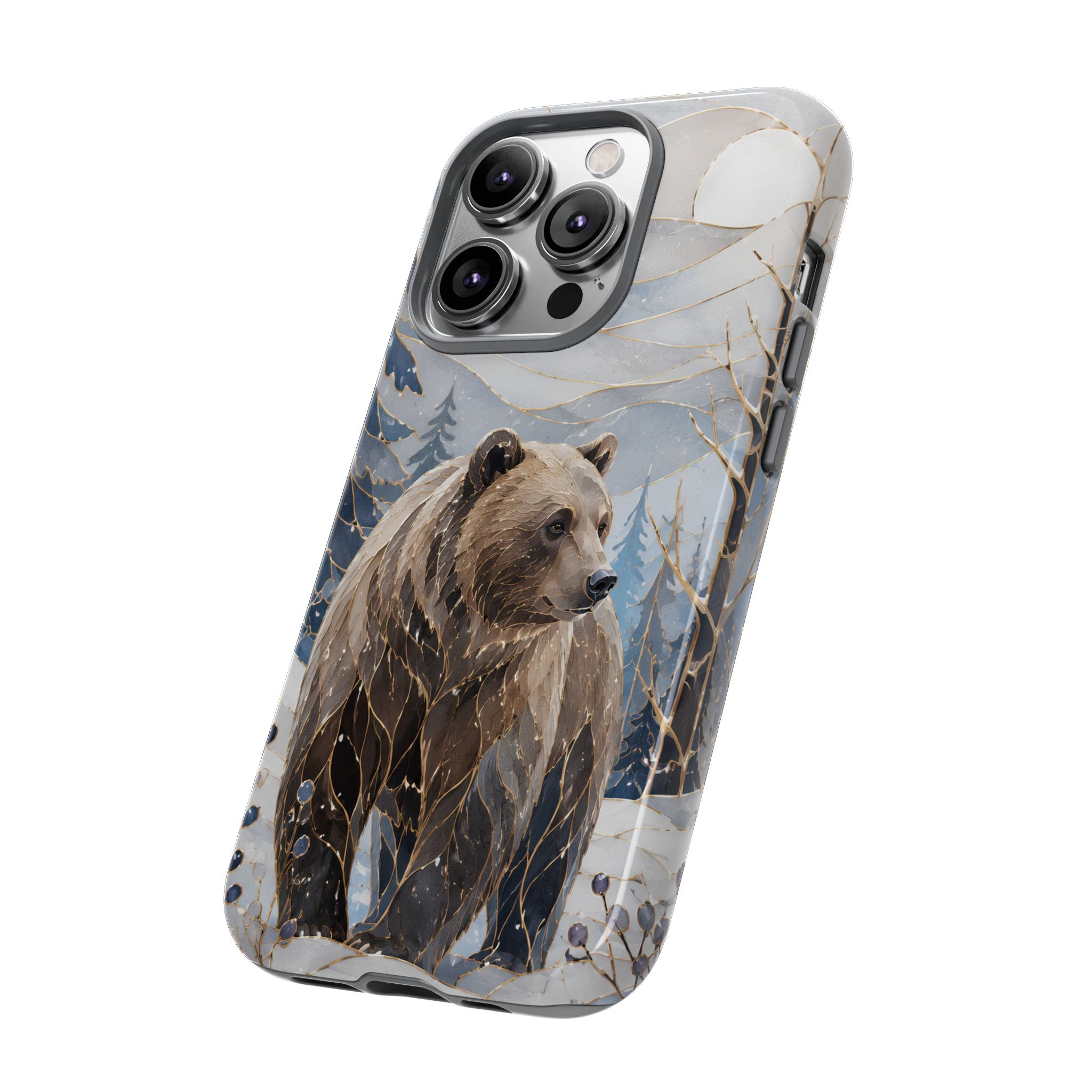 Grizzly Bear iPhone Case | Winter Wildlife iPhone Case