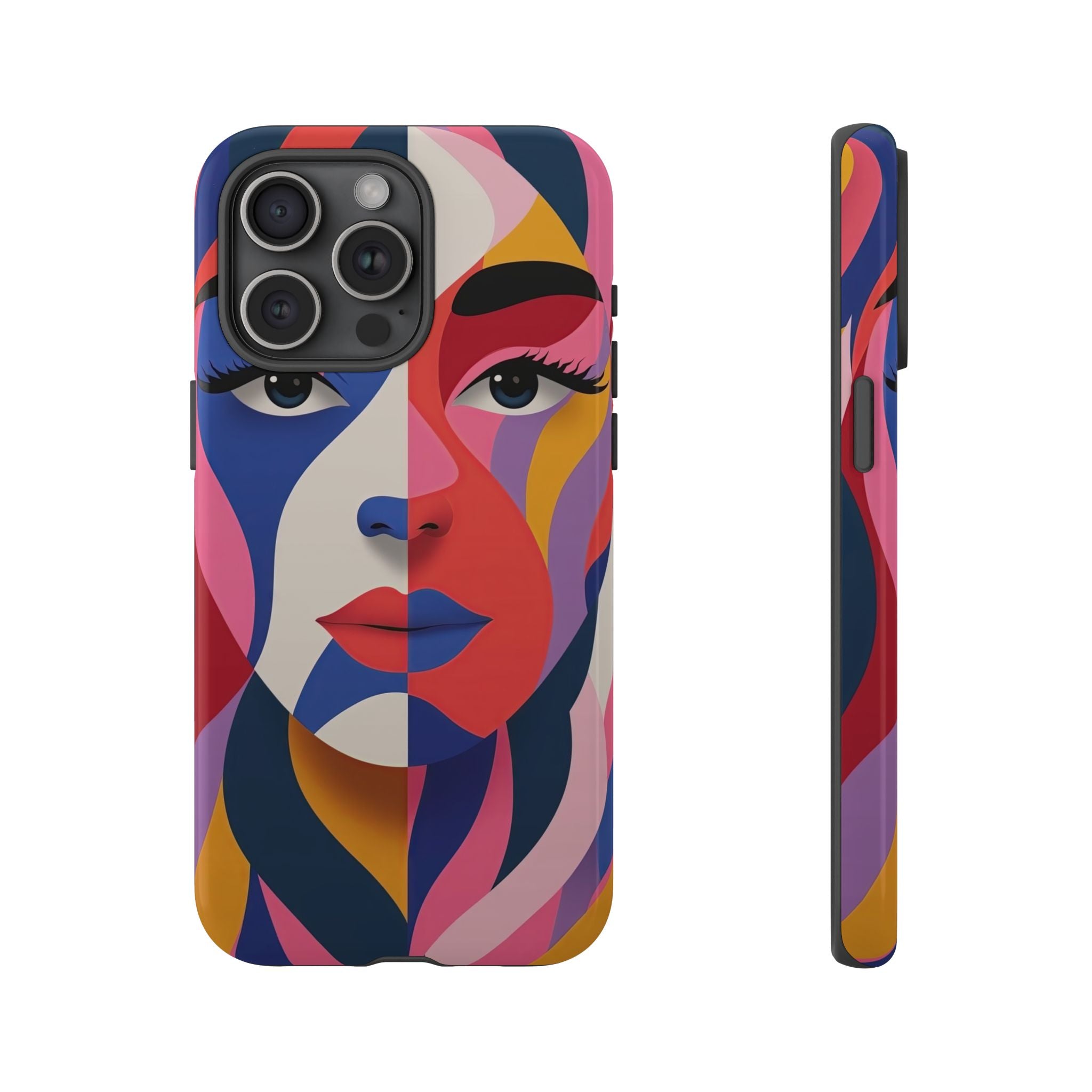 Abstract Colourful Face iPhone Case | Vibrant Pop Art