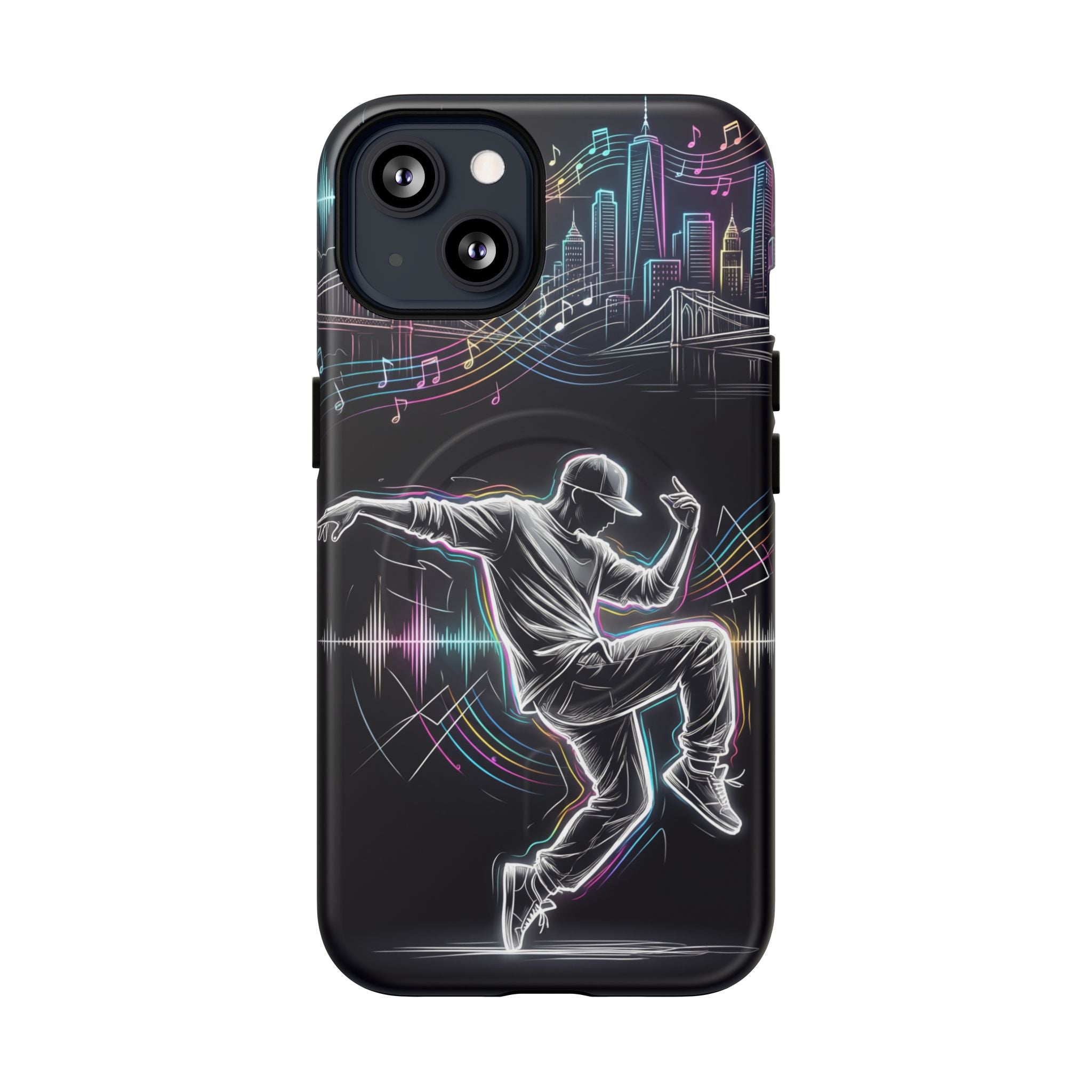 Dancer Neon Skyline MagSafe iPhone Case