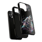 Wolf Galaxy Tough iPhone Case | Colorful Howling Wolf Space Design