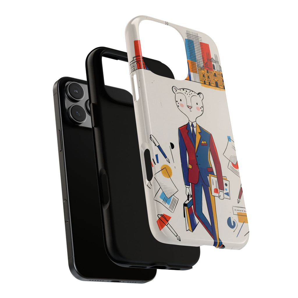 Leopard Executive Phone Case | Business Chic Illustrated