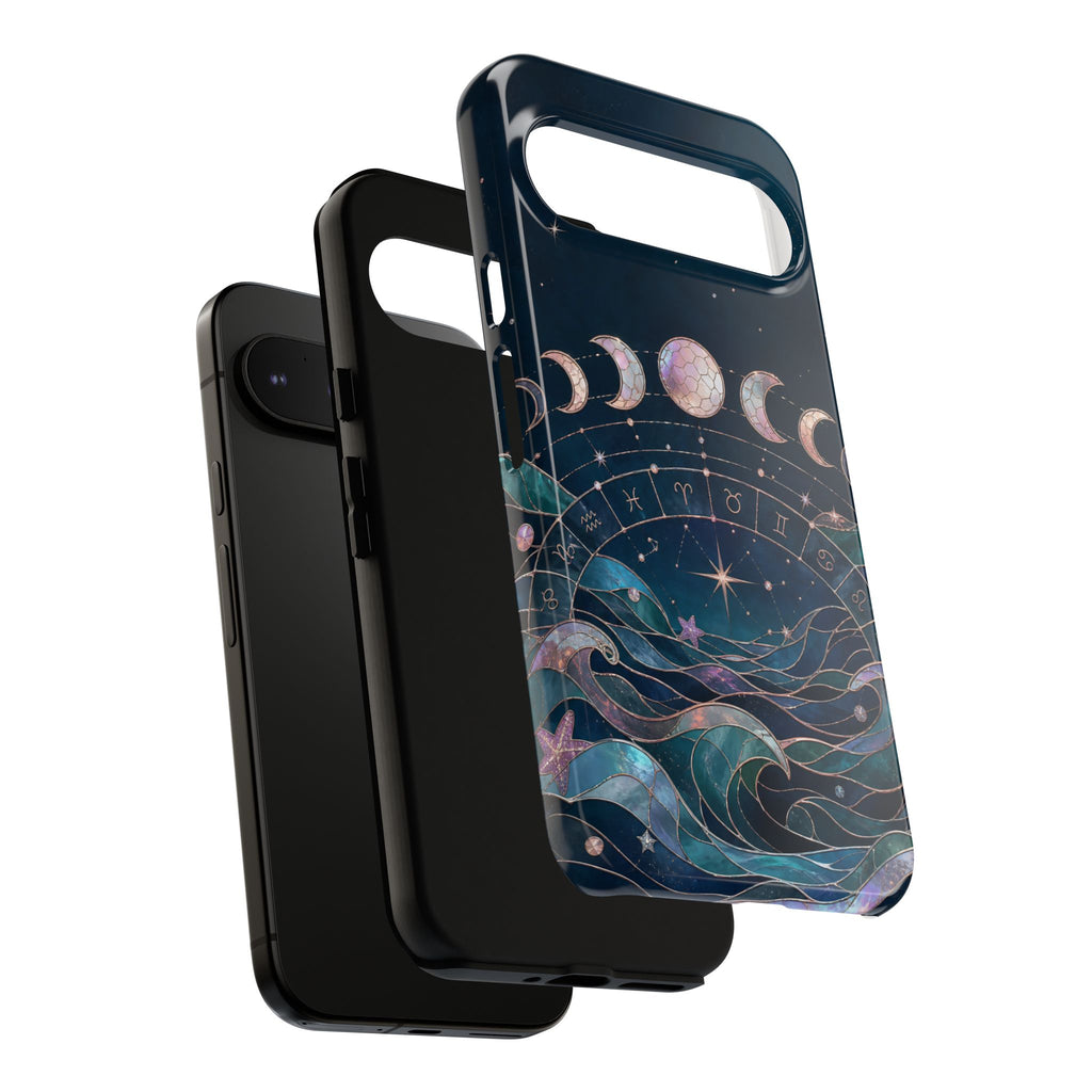 Celestial Zodiac Wheel Google Pixel Phone Case | Moon Phase Phone Case