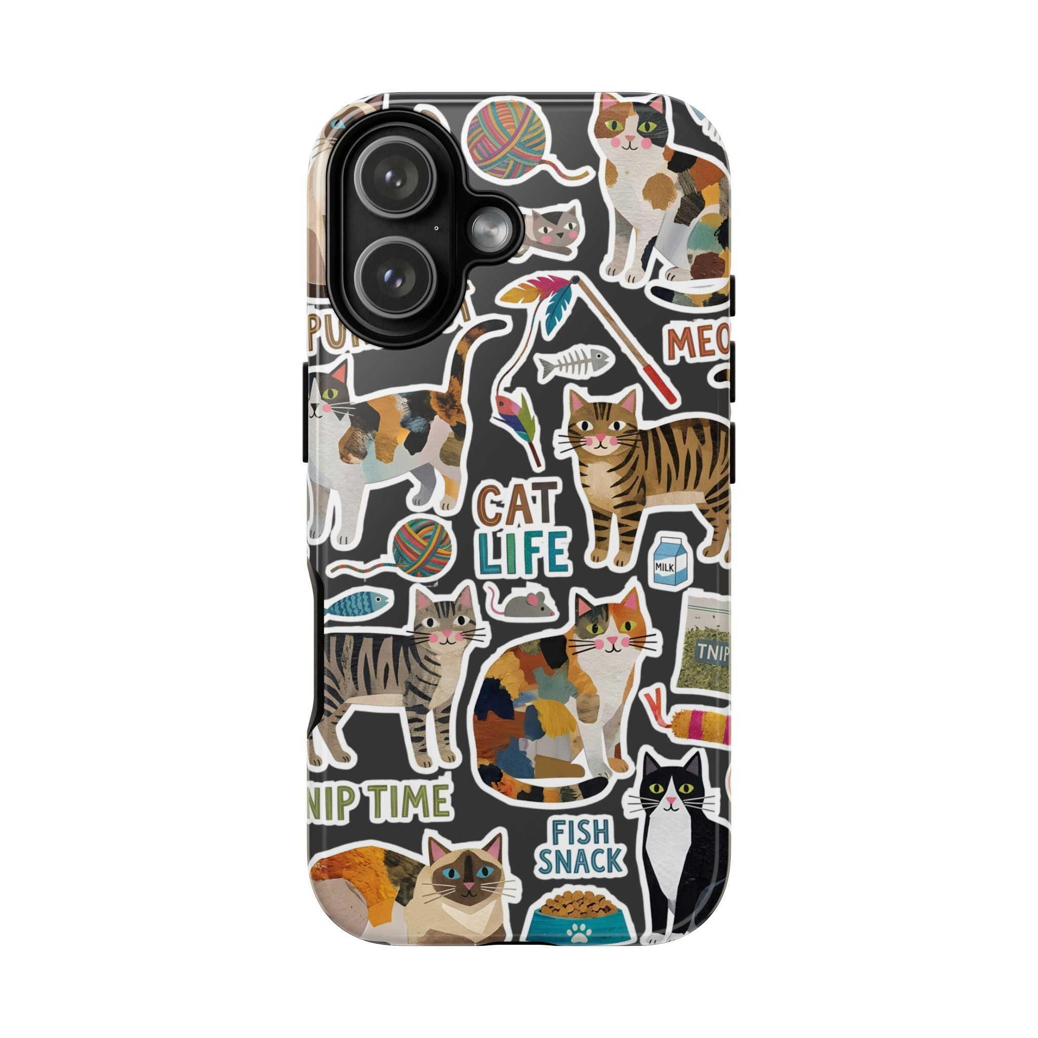 Cute Cats Sticker Tough iPhone Case
