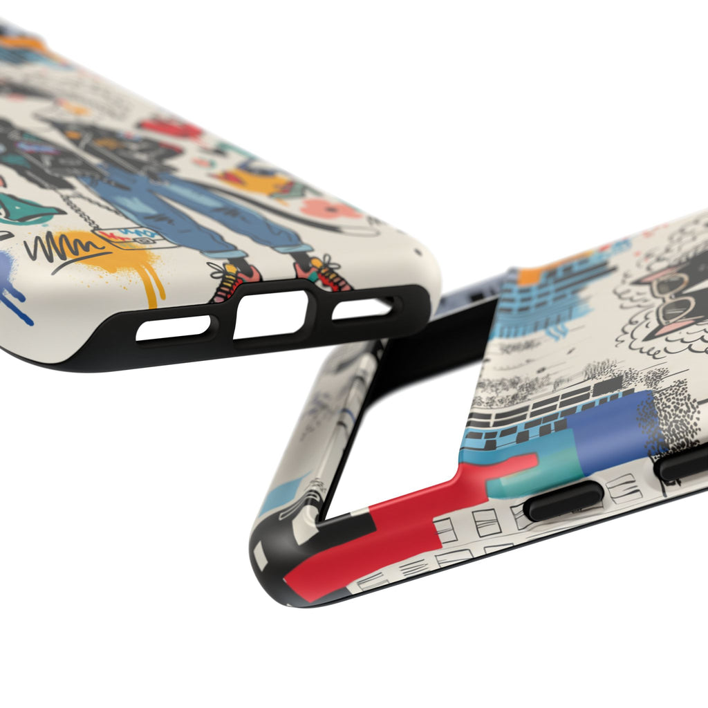 Punk City Cat Graffiti Design Google Pixel Phone Case