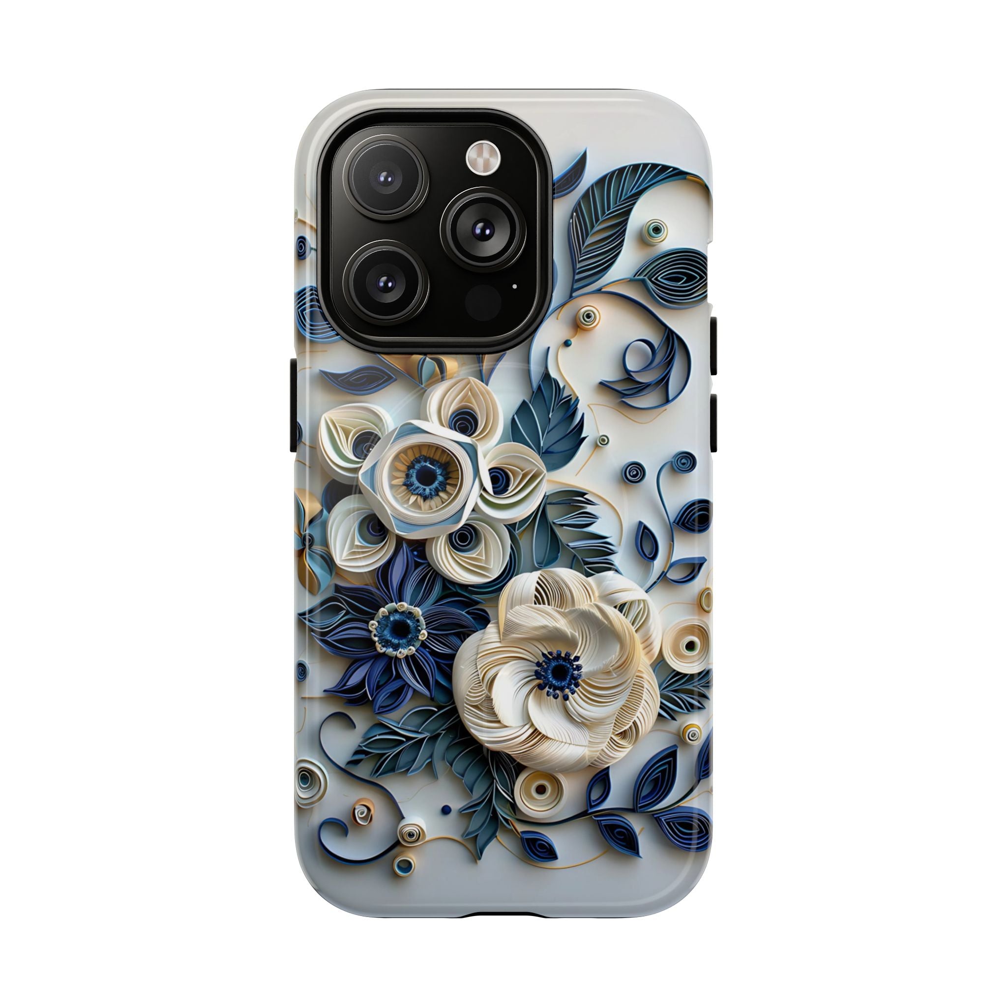 Floral Quilled Art Tough MagSafe Phone Case