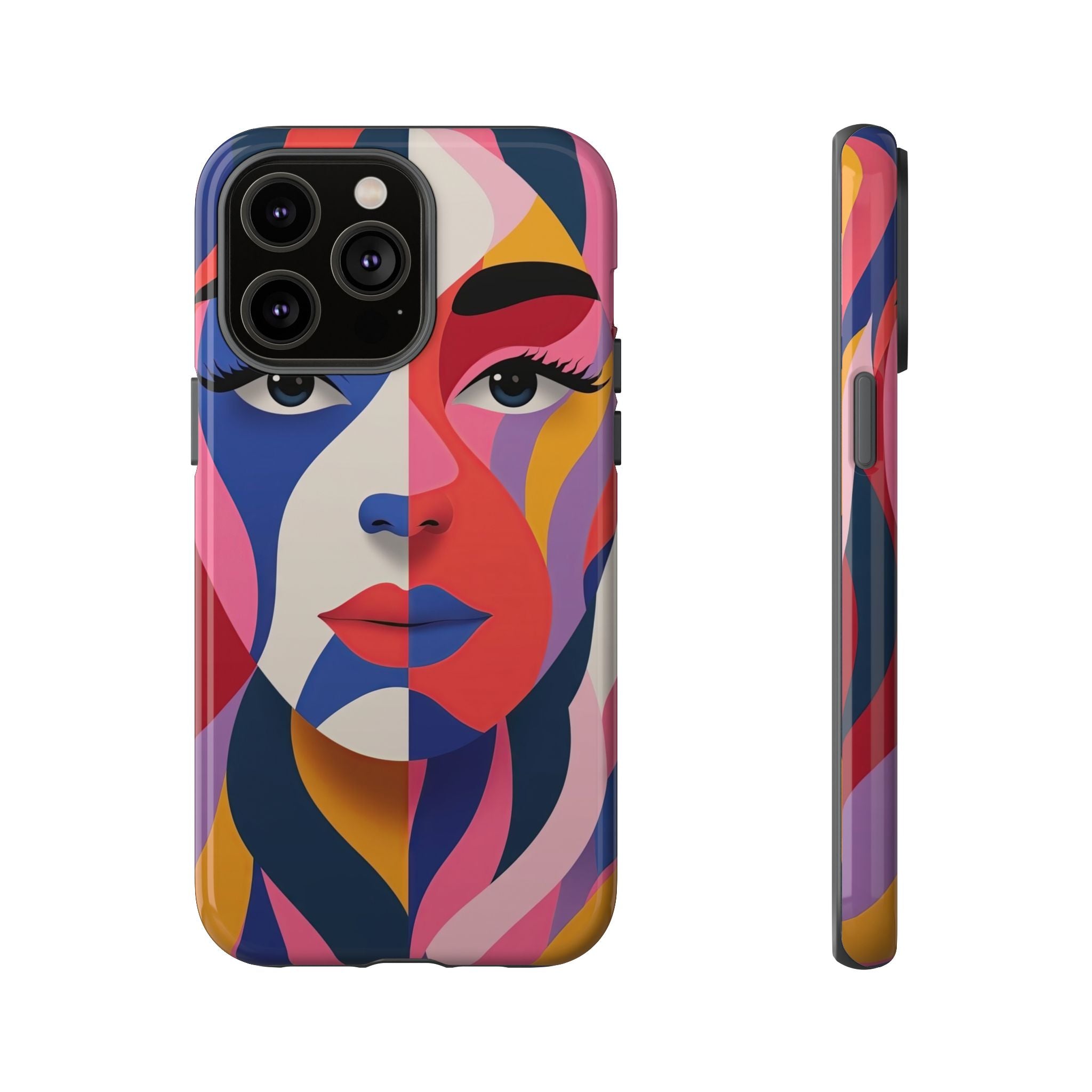 Abstract Colourful Face iPhone Case | Vibrant Pop Art