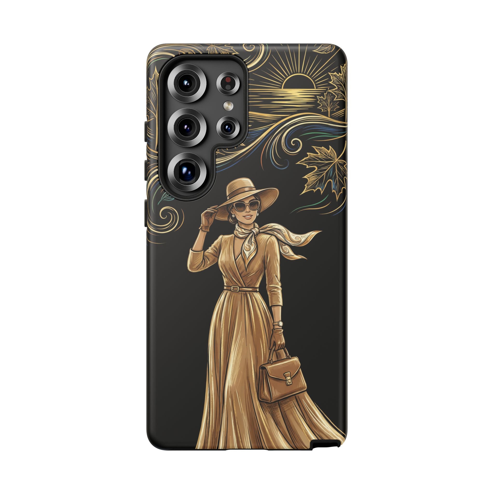 Vintage Autumn Lady Samsung Galaxy Phone Case