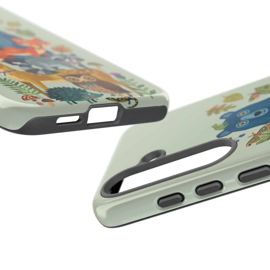 Woodland Stack Samsung Galaxy Phone Case | Cute Bear, Fox & Owl Protective Cover