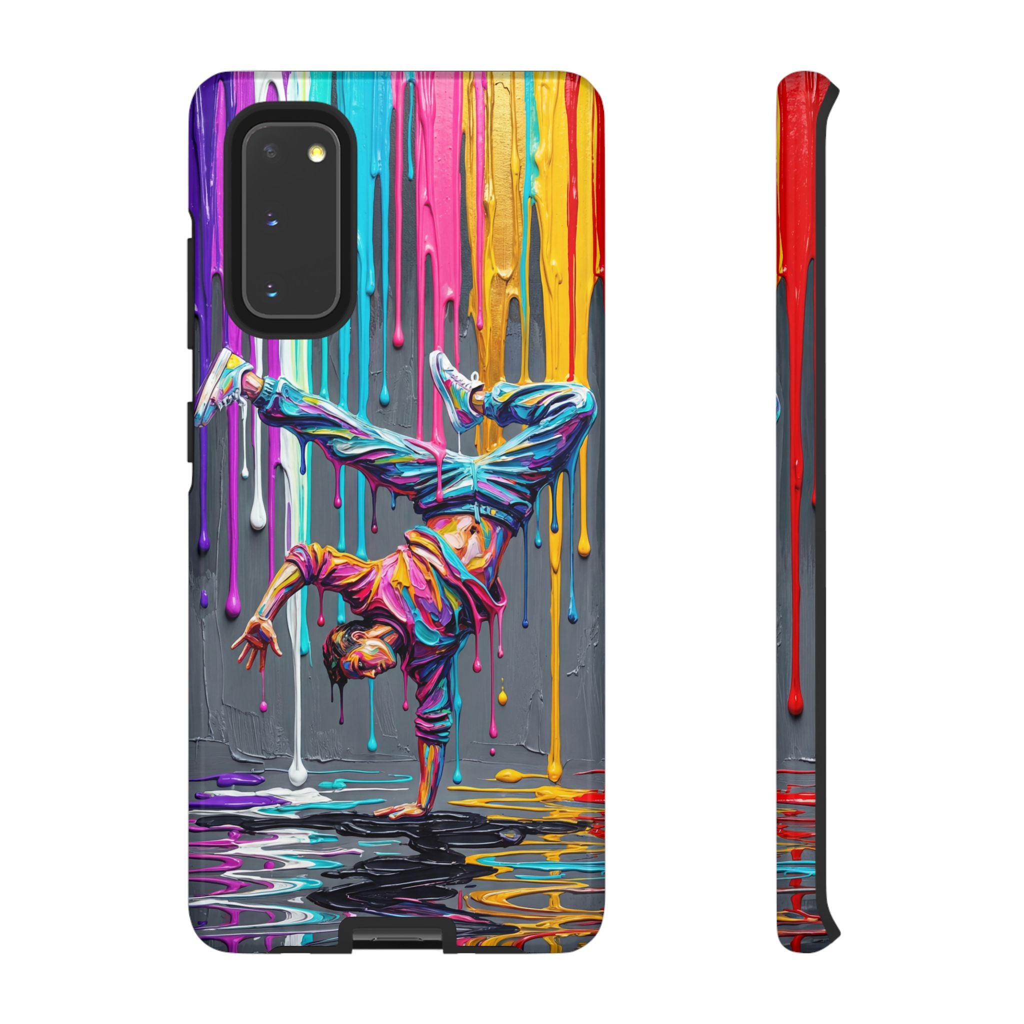 Colorful Breakdancer Graffiti Tough Samsung Galaxy Phone Case