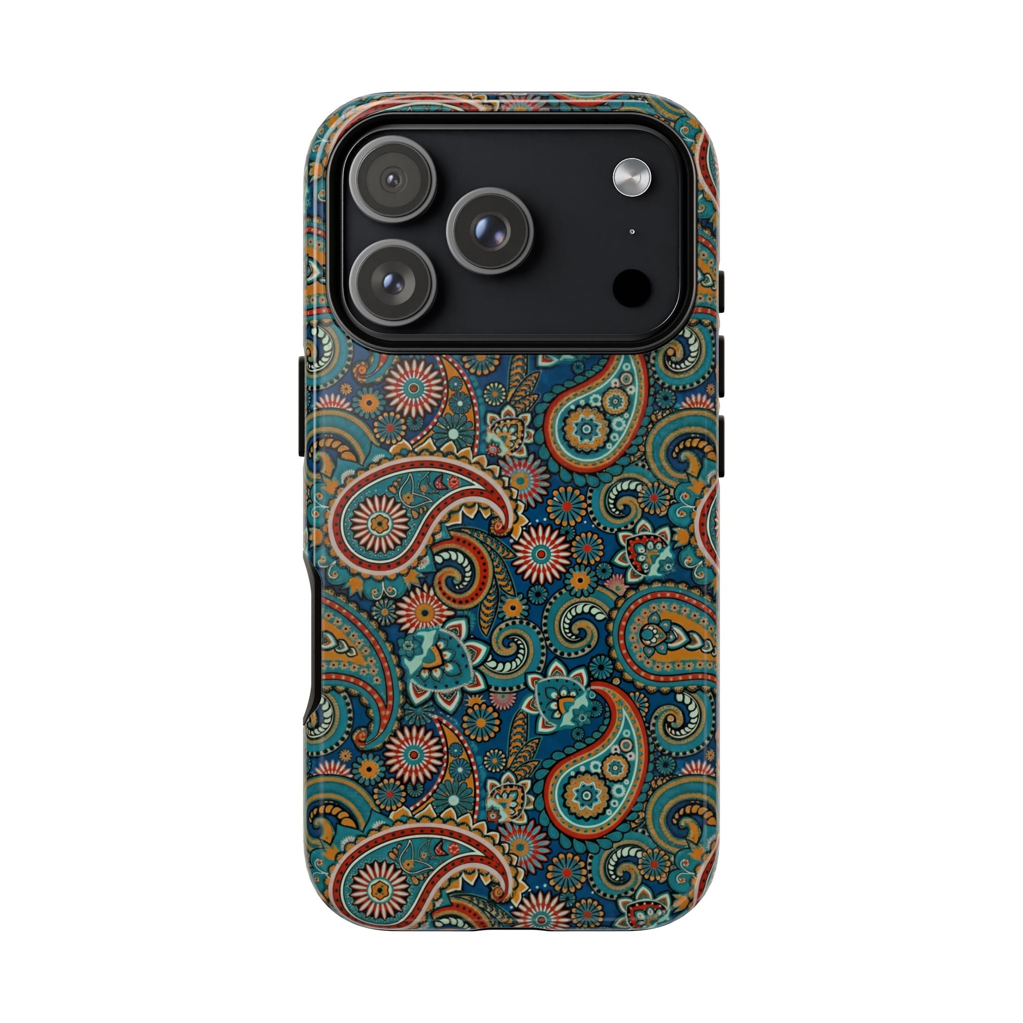 Batik Vibrant Paisley Protective Tough iPhone Case