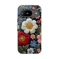 Floral Embroidered Garden Google Pixel Case