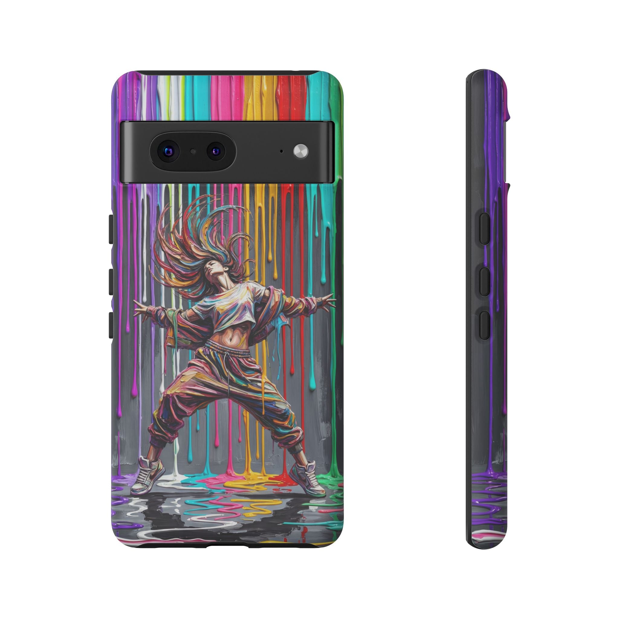 Google Pixel Phone Case | Colorful Street Dance Drip Design