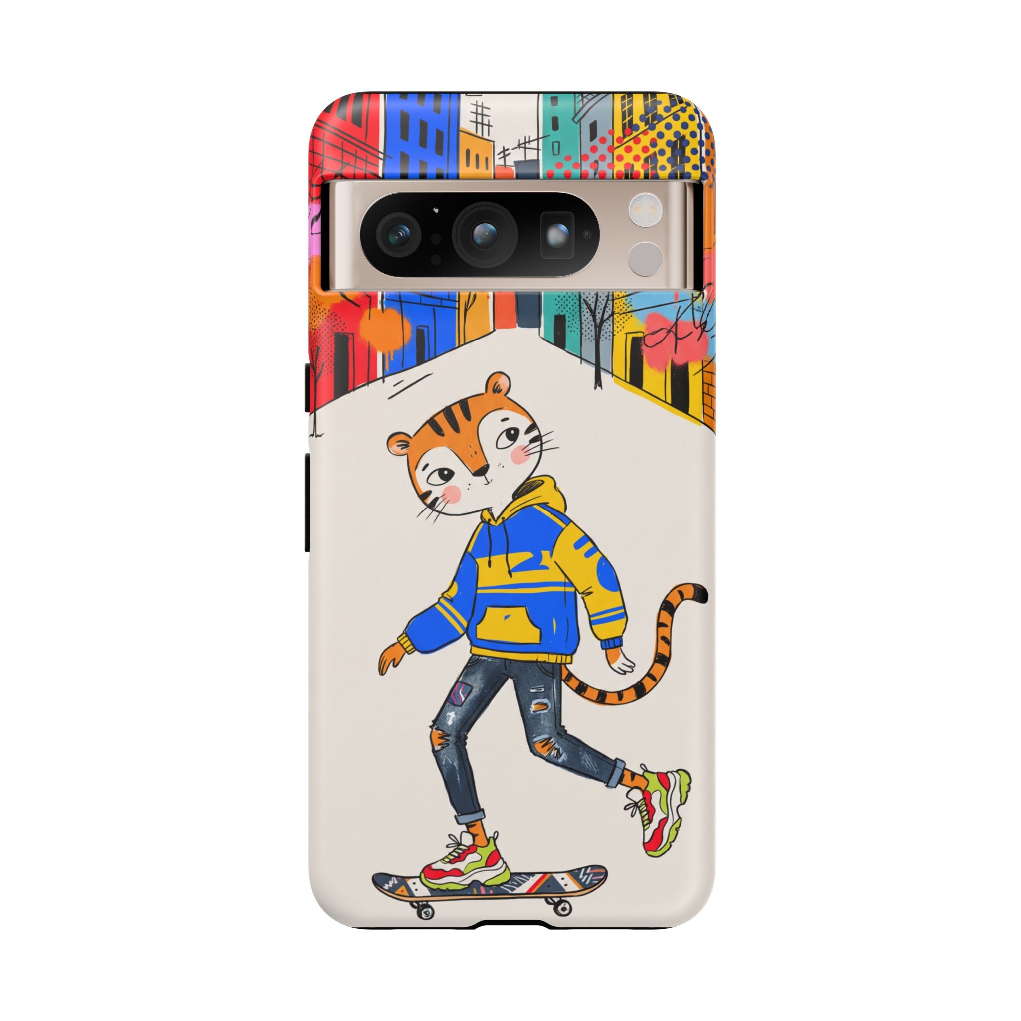 Skater Tiger Google Pixel Phone Case