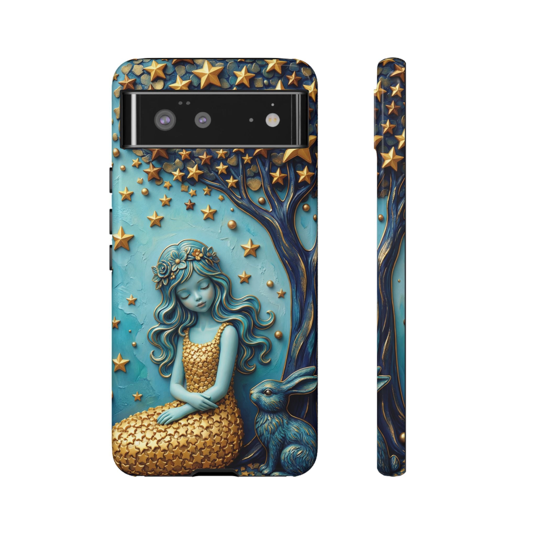 Dreamy Maiden & Star Tree Art  Google Pixel Case