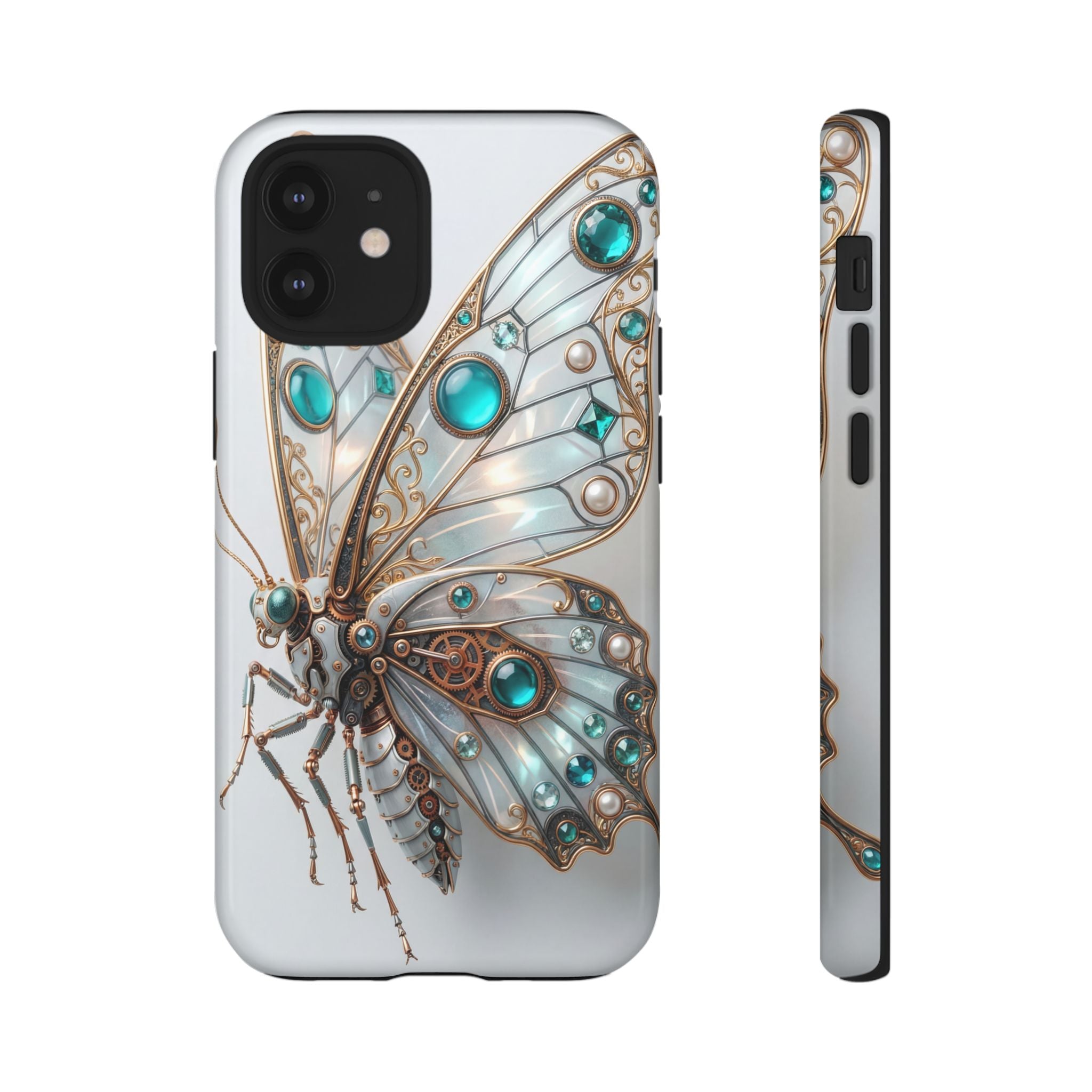 Butterfly Gem Phone Case — Steampunk Teal Jewel iPhone Case