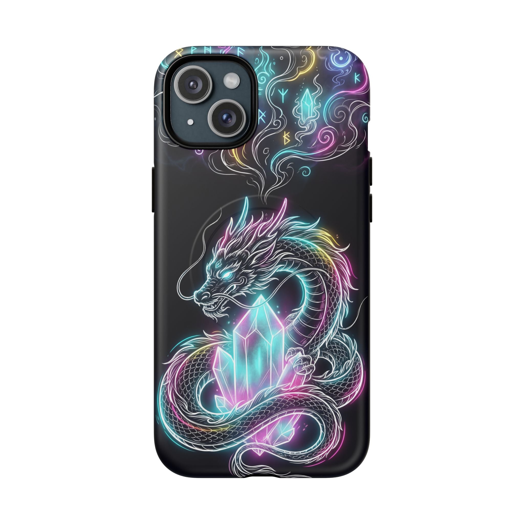 Neon Loong Crystal MagSafe iPhone Case