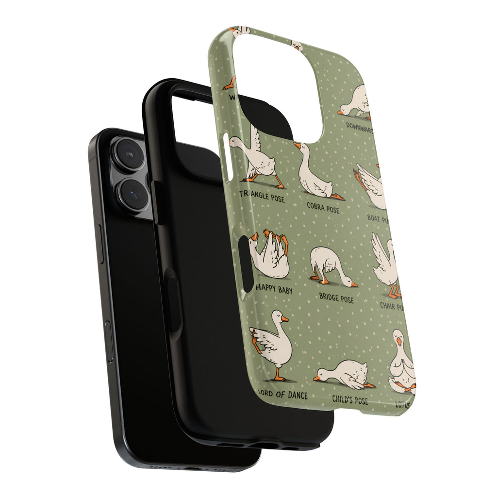 Yoga Goose iPhone Case | Funny Goose Yoga Cover